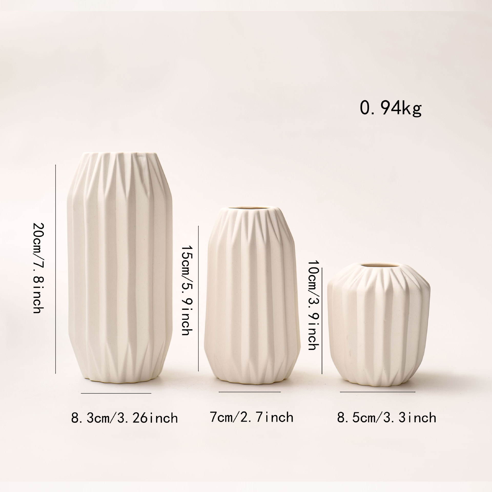 Picture of Ceramic Vase suit Simple Ceramic Vase Home Decorations Ornaments White Decoration Crafts suit Vase