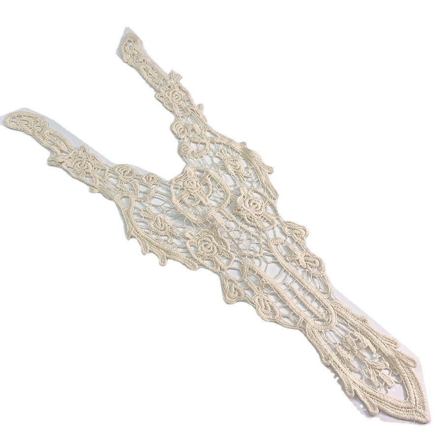 Hollow Lace Flower Embroidery Decorative Collar DIY apricot Lace Sewing Garment Accessories Cuff Cuff Cuff Collar Flower