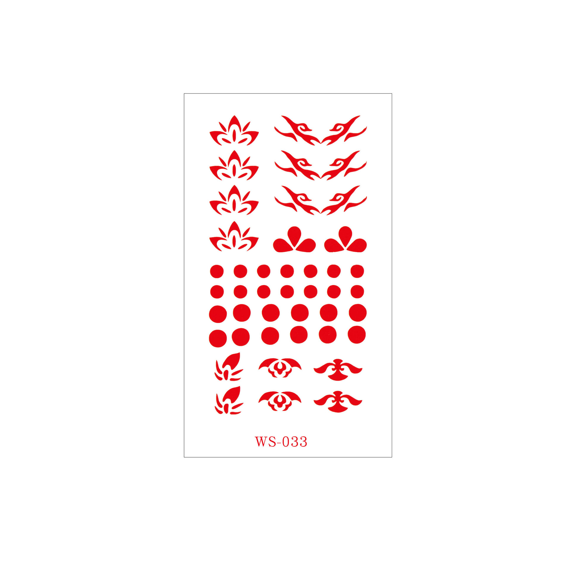 Picture of New Nezha Acrylic Face Tattoo Sticker Children's Forehead Print Eyebrow Sticker Waterproof Sweat Painted Face Sticker