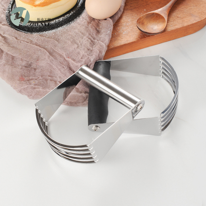 Picture of Baking Tool Stainless Steel Manual Flour Beater Mixer Slicer Dough Blender