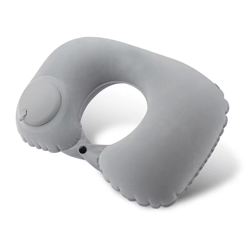 Picture of Inflatable Pillow, Portable for Travel, Press-Inflatable U-Shaped Pillow, Portable and Easy to Store, a Must-Have Item for Airplane and High-Speed Rail Travel