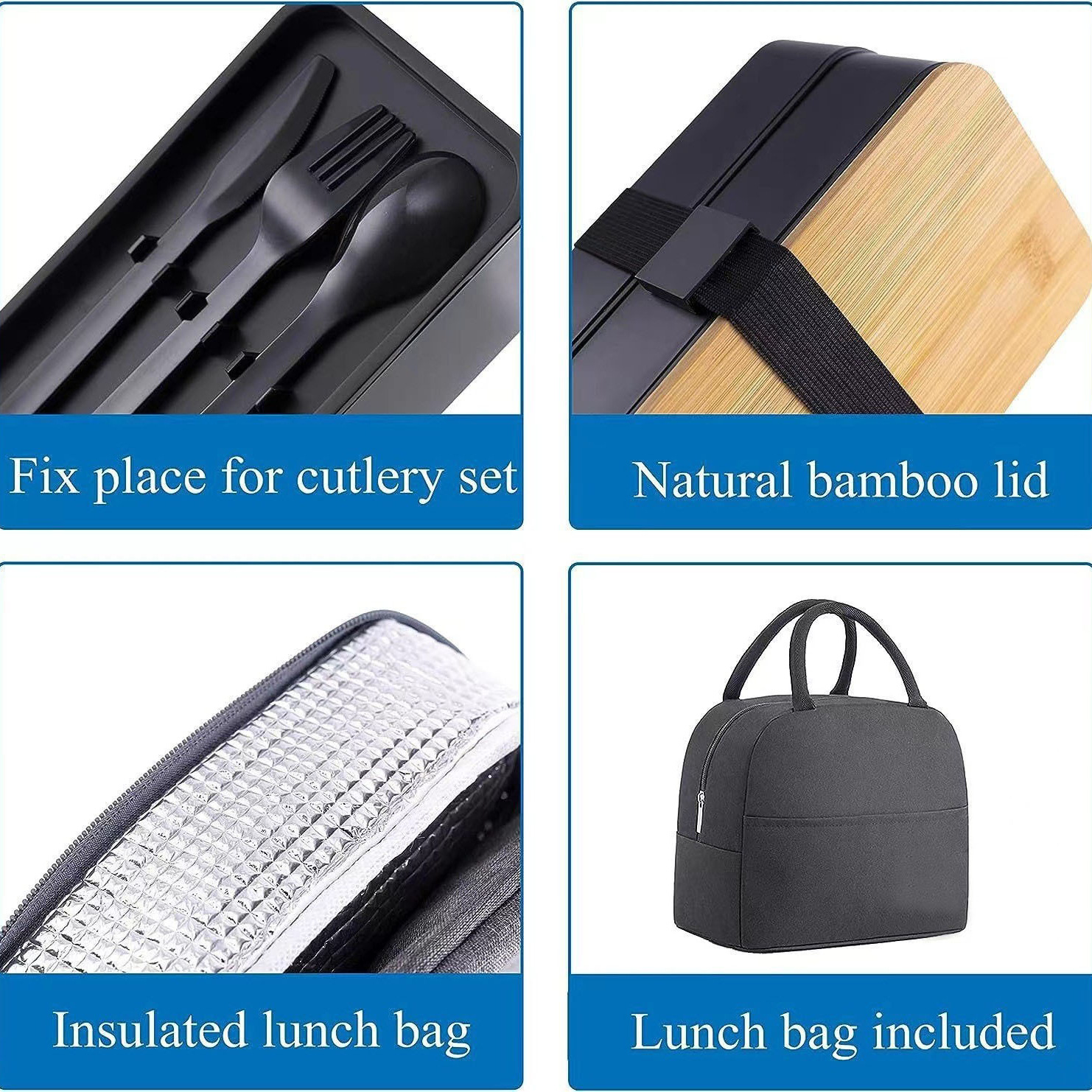 Picture of Amazon Lunch Box Large Capacity Microwave Heating Lunch Box Student Lunch Box Office worker Lunch Box Lunch Box