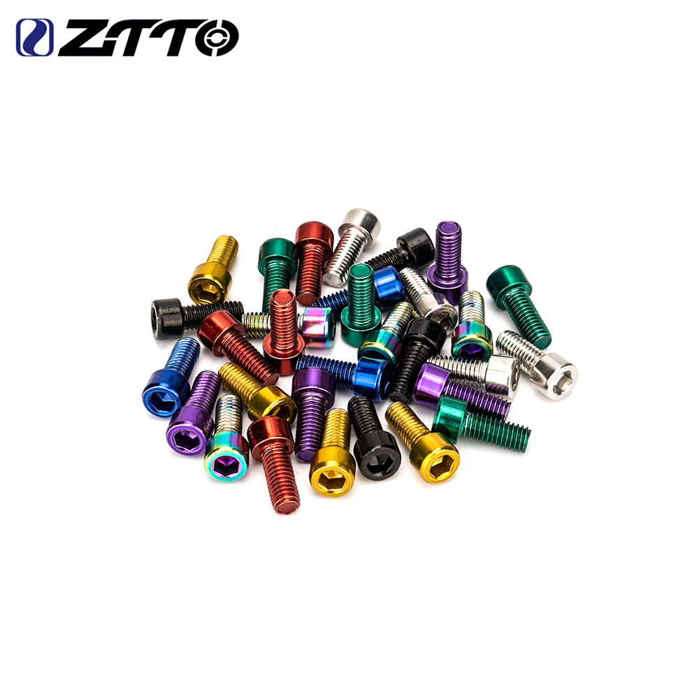 ZTTO Water Kettle Frame Screw 304 Stainless Steel M5 * 12 Bicycle Accessories Frame Color Screw Hexagon Socket Screw