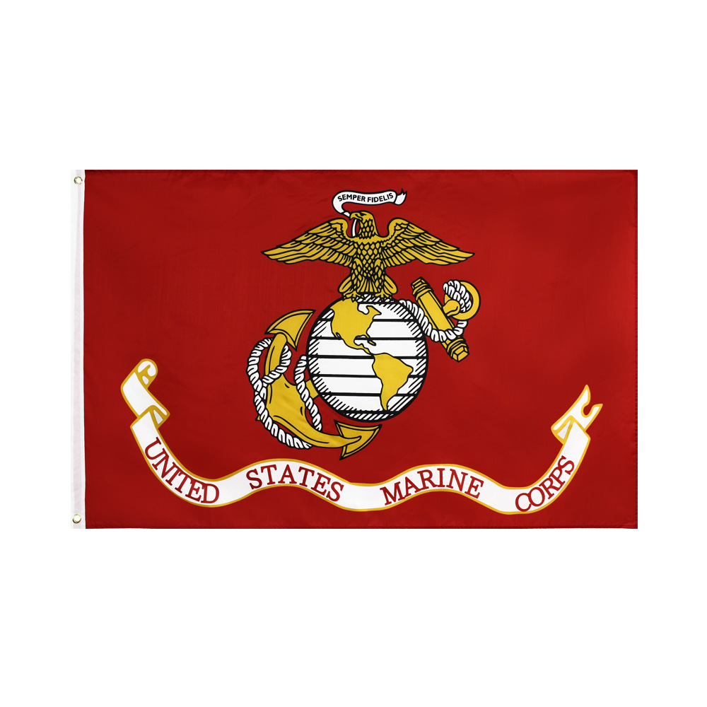 Amazon Factory Spot US Marine Corps 90 * 150cm Marine Corps Flag