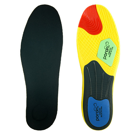 Picture of PU shock-absorbing breathable insole men's sneaker insole sweat-absorbent non-slip running military training insole women's non-deodorant wholesale