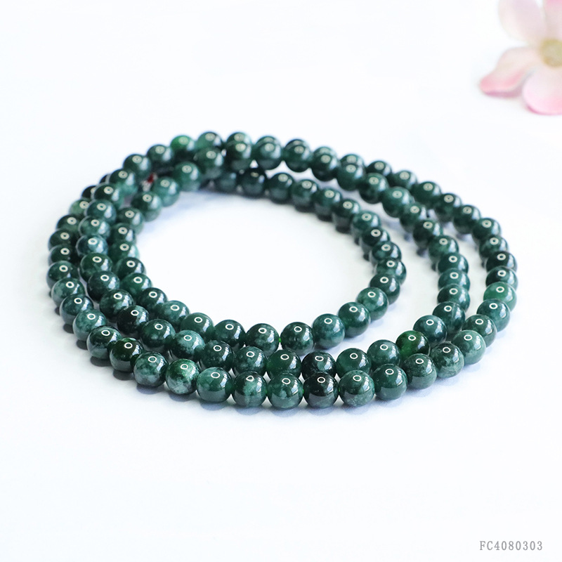 Picture of As soon as Yu natural A goods jade blue water sweater chain jade bead necklace chain wholesale FC4080303