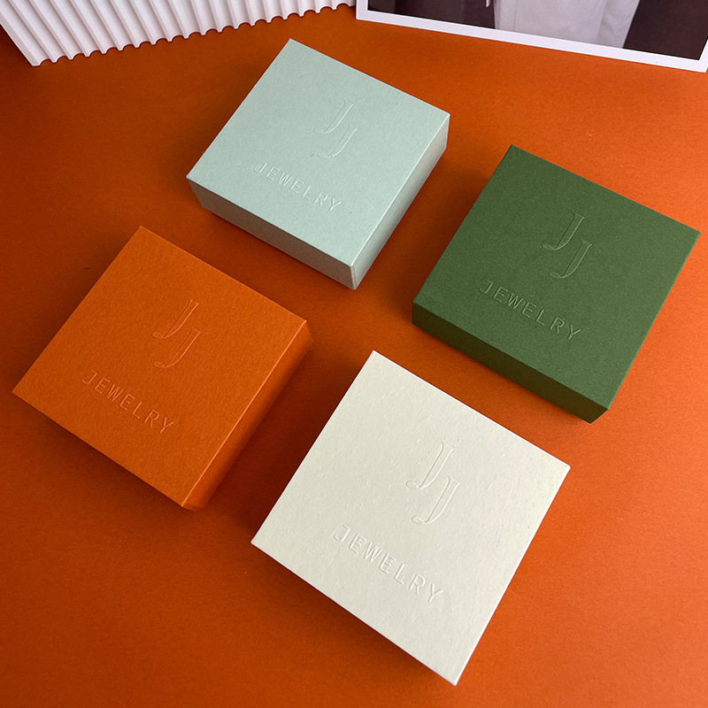 Xiaohongshu Popular Box Lid Embossed Jewelry Packaging Box,Heaven and Earth Box Metal JewelryHeaven and earth cover Packaging Box