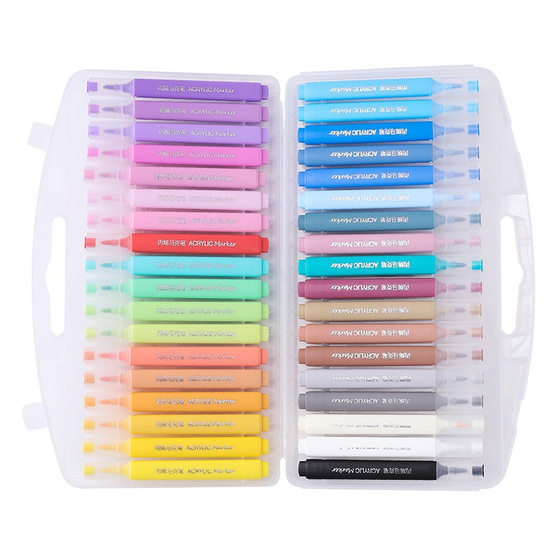 Acrylic marker 12\24 color Children's Painting suit 48 color DIY graffiti watercolor pen student acrylic pen wholesale