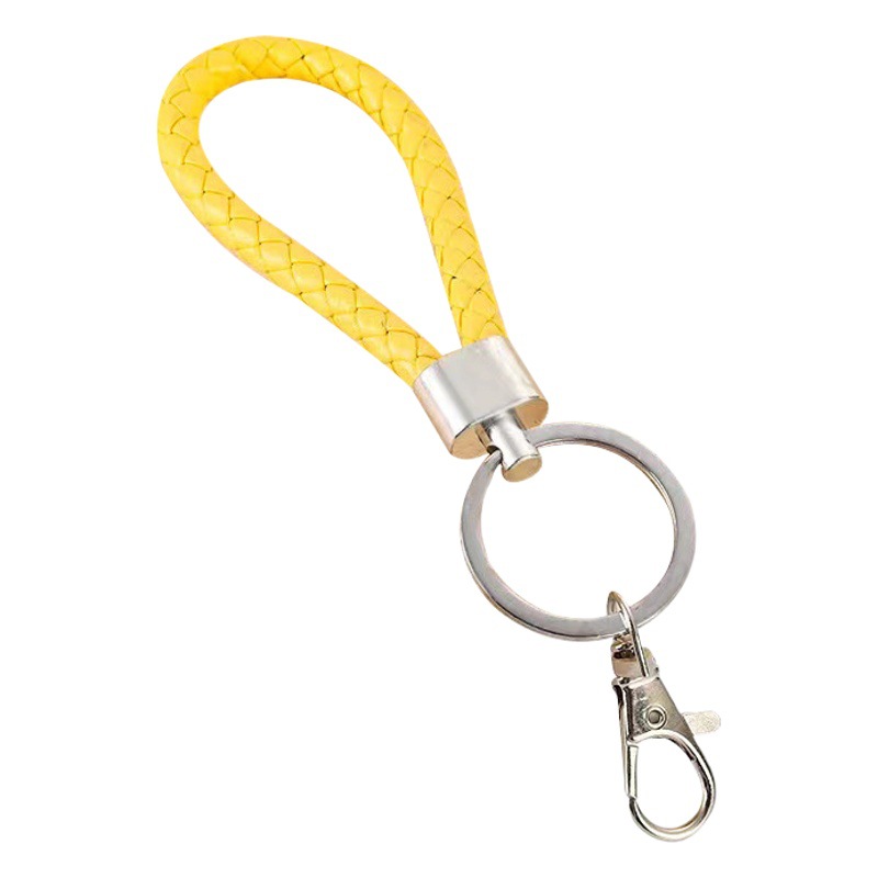 Card Set Work Permit Key Chain Bus Card Access Card Lanyard Short Hand Rope Leather Leather Rope Campus Anti-lost Hand Rope