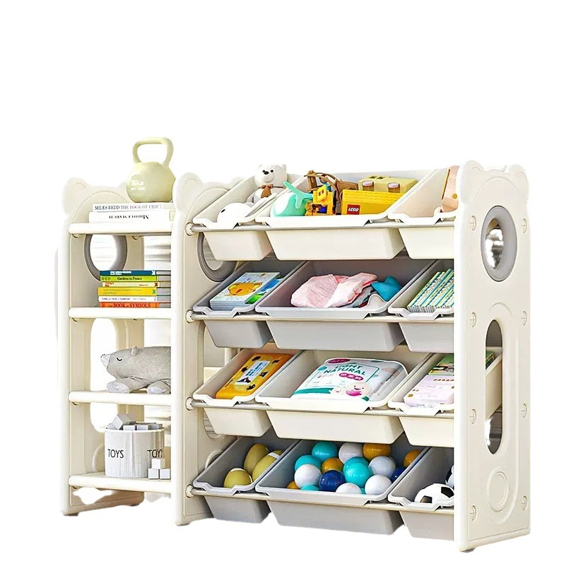babyviva Children's Toy Storage Rack Floor Multi-layer Baby Storage Bookshelf Sorting Box Storage Cabinet