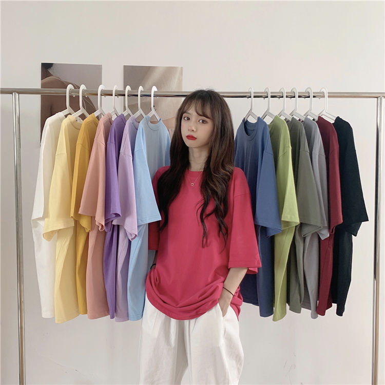 Maternity Breastfeeding T-shirt Summer Short-sleeved Mid-length Korean Style Loose Side Opening Breastfeeding Base Shirt Breastfeeding T-shirt