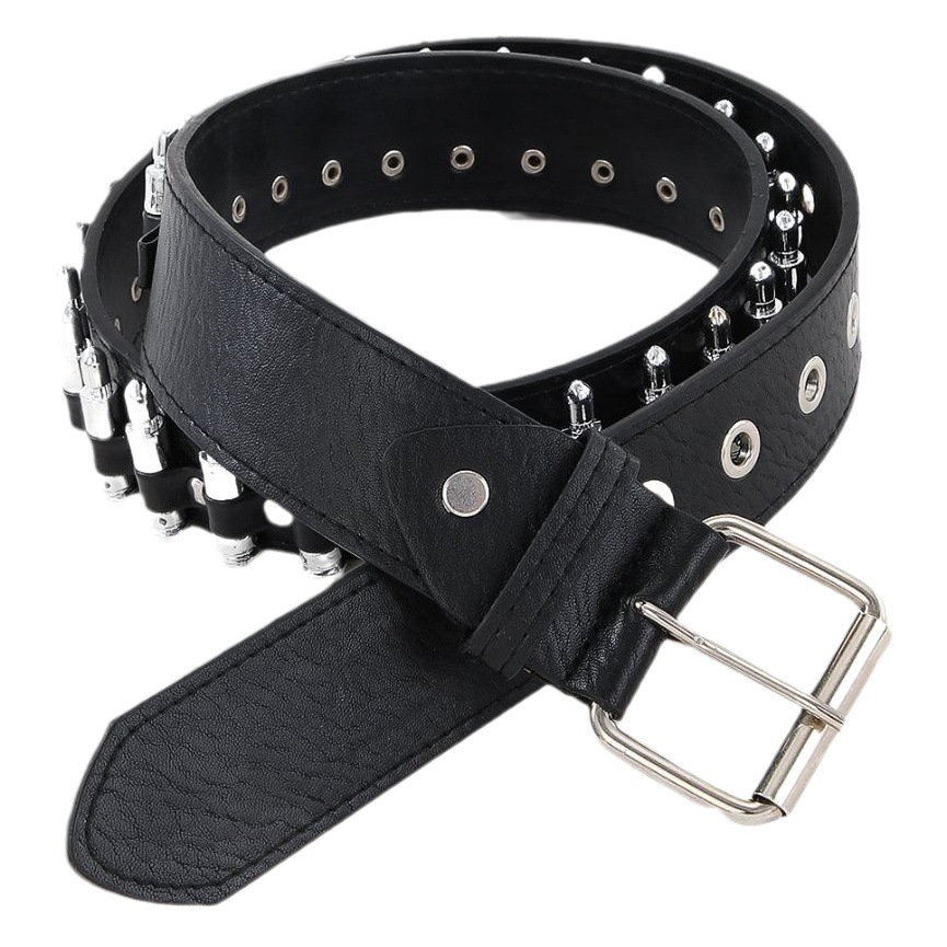 Cross-border new men's bullet belt European and American punk style Rivet Belt fashion all-match personalized pants belt decoration