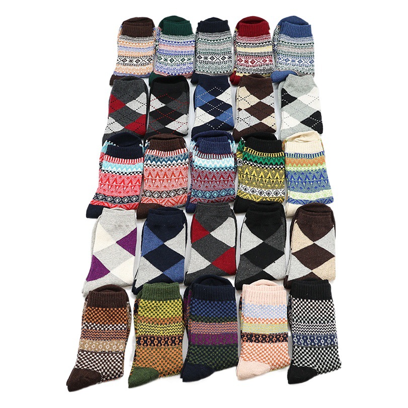 Haining wool socks manufacturers totem socks cashmere socks men's socks double terry socks thickened warm socks wool socks