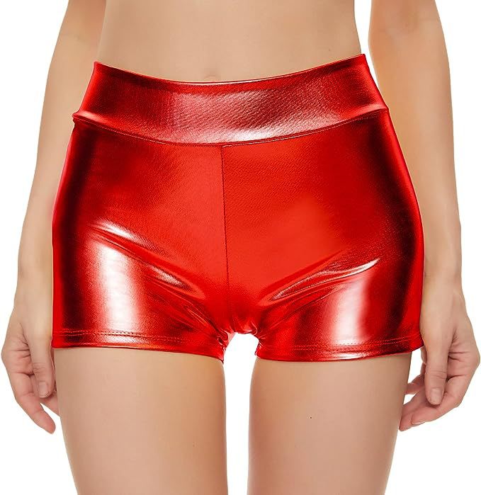 Picture of Factory direct women's cross-border explosions wear high waist shorts nightclub performance clothes bronzing sexy women's hot pants