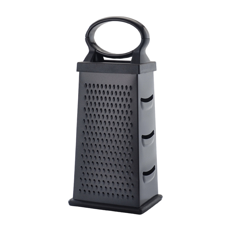 Picture of Hot-selling egg-shaped handle multi-function four-sided planer stainless steel wire cutter black craft grater kitchen tools