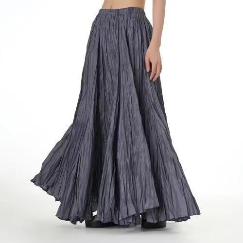 Picture of European and American Simple Crumpled Skirt 2024 Autumn and Winter New Fashion Brand Women's Fashion All-match Oversize Skirt