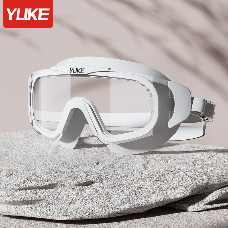 Picture of Swimming goggles waterproof anti-fog HD Professional large frame diving swimming glasses myopia men and women swimming cap suit swimming equipment