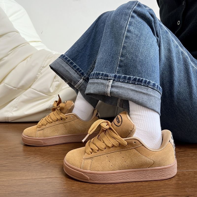 Lovers Shoes 2024 New Autumn Student Casual All-match Niche Bread Shoes Instagram Fashionable Street Shoes for Men