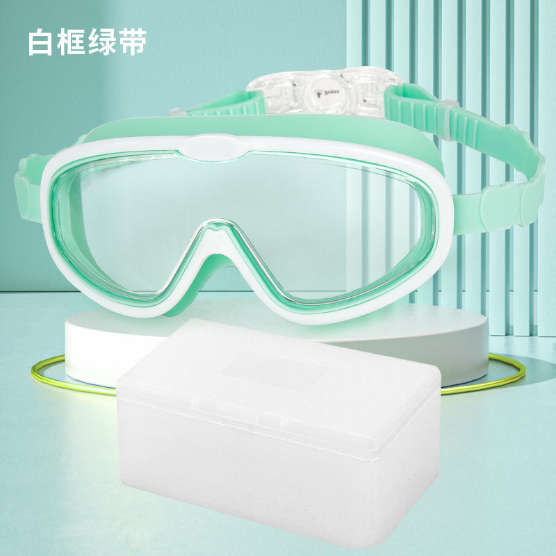 Picture of Children swimming goggles waterproof anti-fog cross-border new goggles HD large frame swimming glasses wholesale children swimming goggles