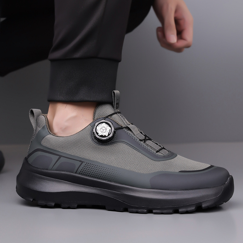 Men's shoes 2025 new trend heightened thick sole breathable casual shoes men's running outdoor hiking mountaineering sneakers
