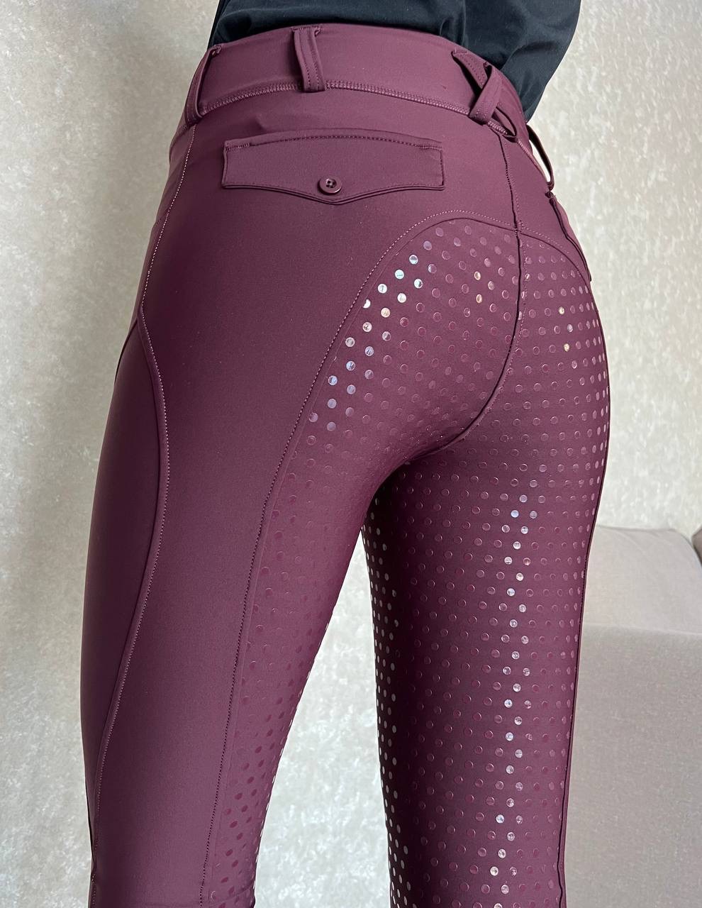 Picture of Full-seat silicone equestrian pants anti-Pilling outdoor riding tights women's tights equestrian clothing