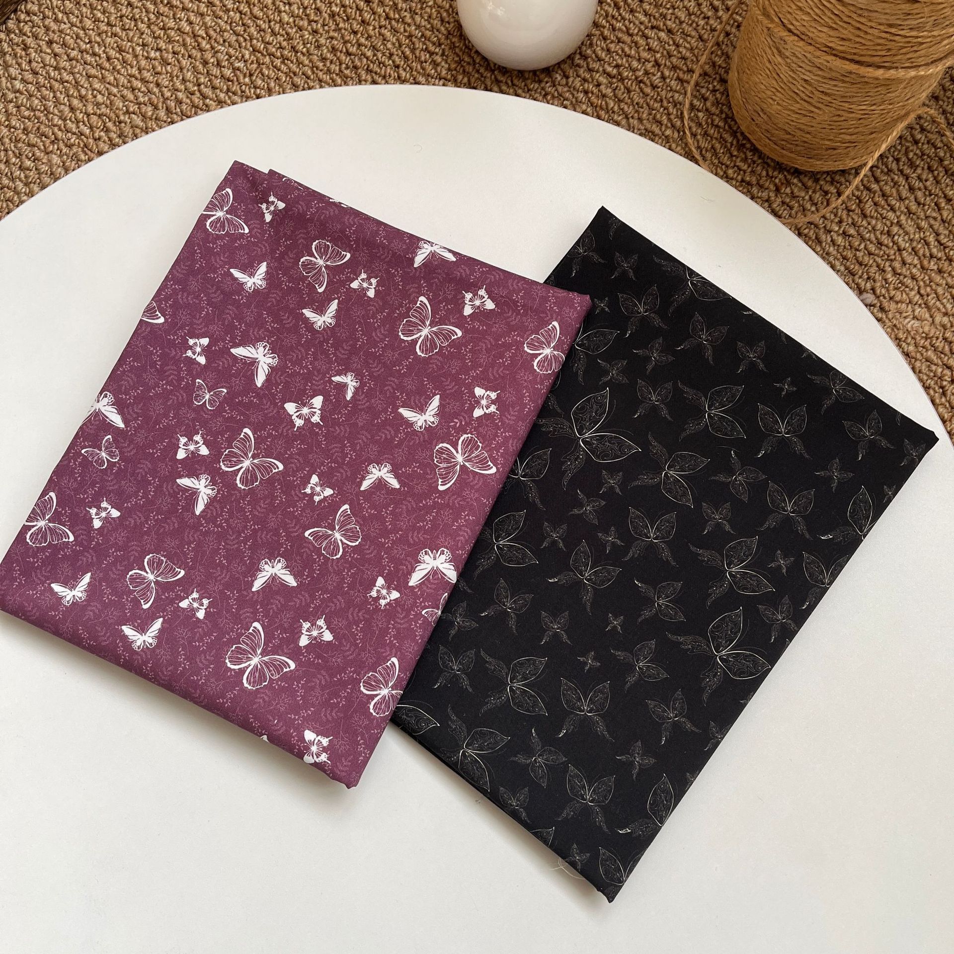 Cotton 60-Count Poplin Digital Printing Fabric Butterfly Luggage Cheongsam Dress Home Wear Clothing Fabric