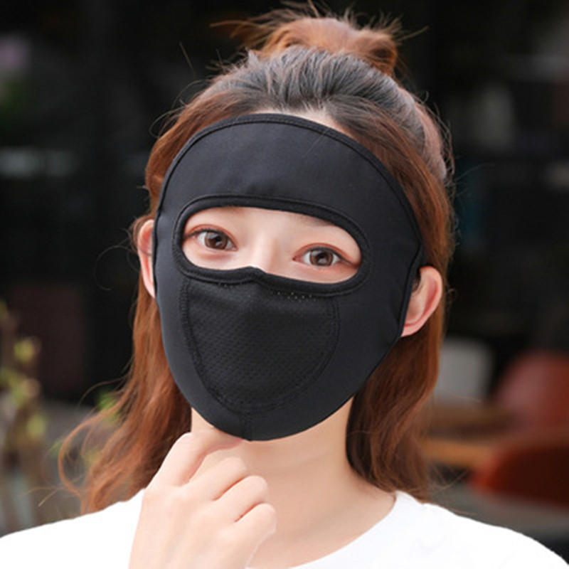 Picture of Sunscreen Mask Women's Summer Thin Dust-proof Breathable Ice Silk Protective Full Face Mask Cover Men's Face Cover Face Mask