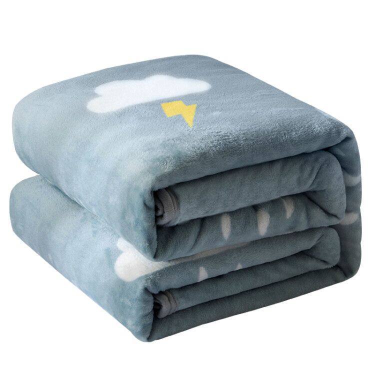 Picture of Faleirong blanket air conditioning blanket children's blanket lunch break thickened coral fleece gift blanket manufacturers wholesale support generation