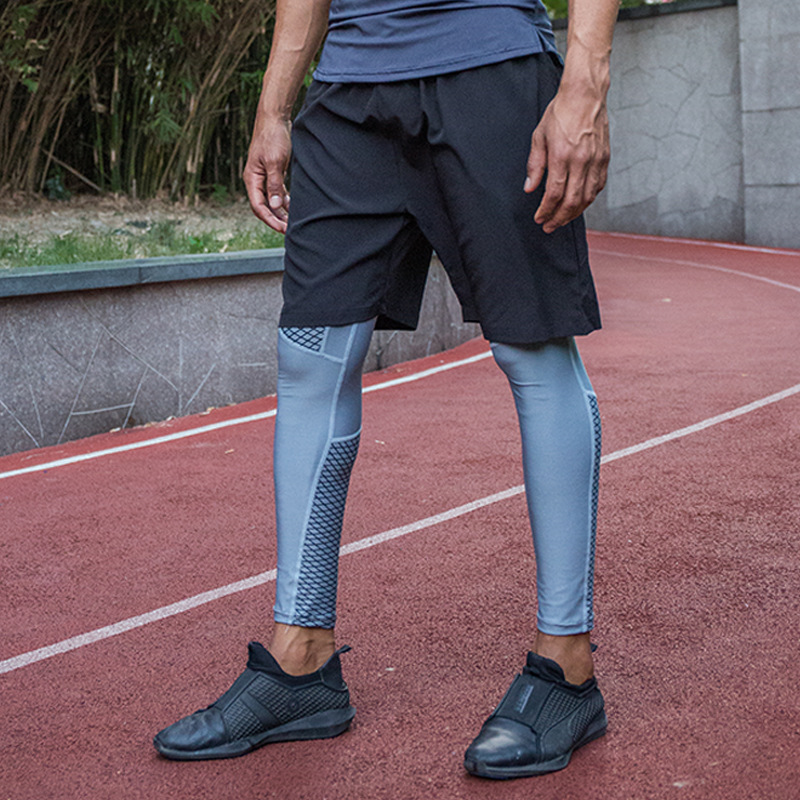 Picture of Sports Pants Men's Quick-drying Basketball Tight Compression Leggings Sports Outdoor Fitness Trousers Men's Compression Pants