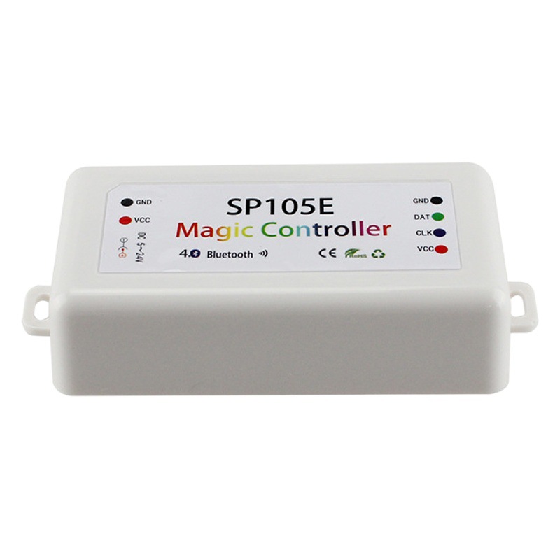 Xilai light SP105E Bluetooth full color intelligent controller WS2811/2812/9822 magic color light belt controller