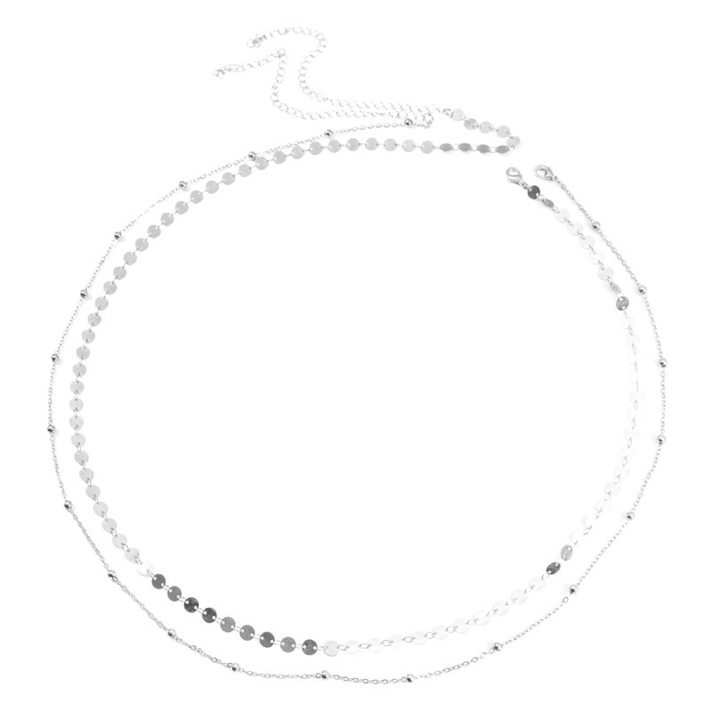 [Manufacturer] wholesale European and American cross-border jewelry simple sequin beads handmade waist chain female body chain