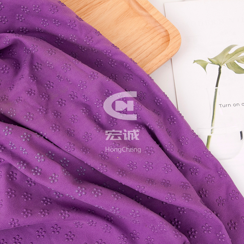 Picture of Non-slip cloth wholesale manufacturers sofa non-slip cloth silicone drip plastic cloth purple printing yoga mat silicone non-slip fabric