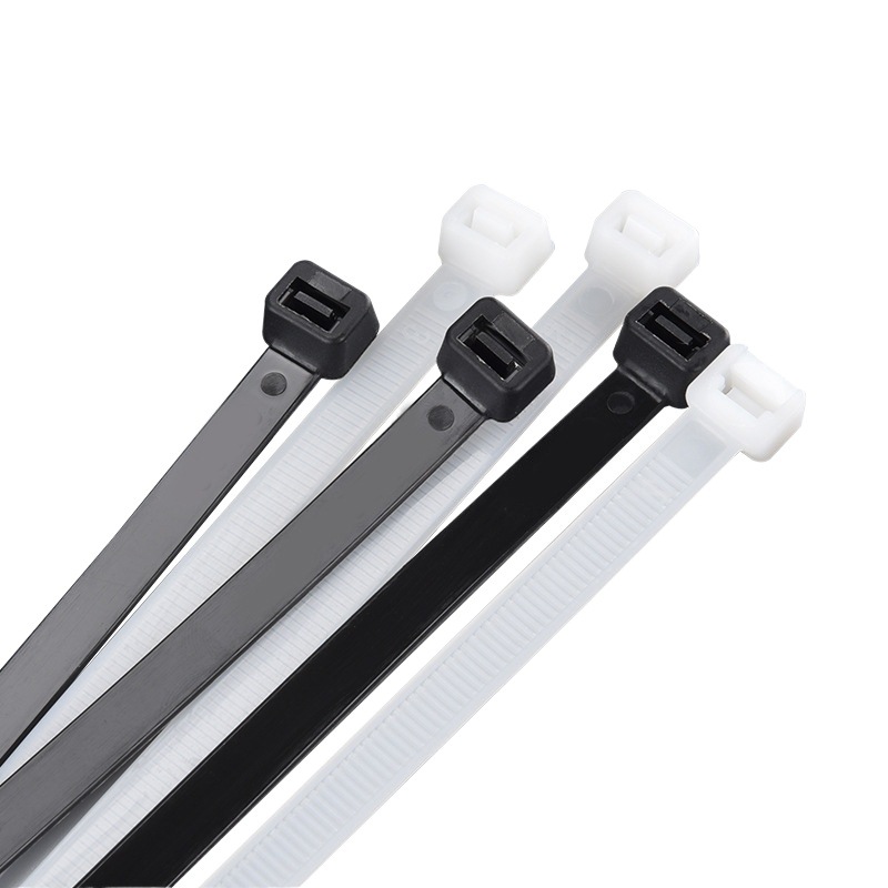 Nylon Cable Ties Manufacturer 4*150*5*200*8*300 Self-Locking Plastic White Regular Packaging Wholesale in Stock