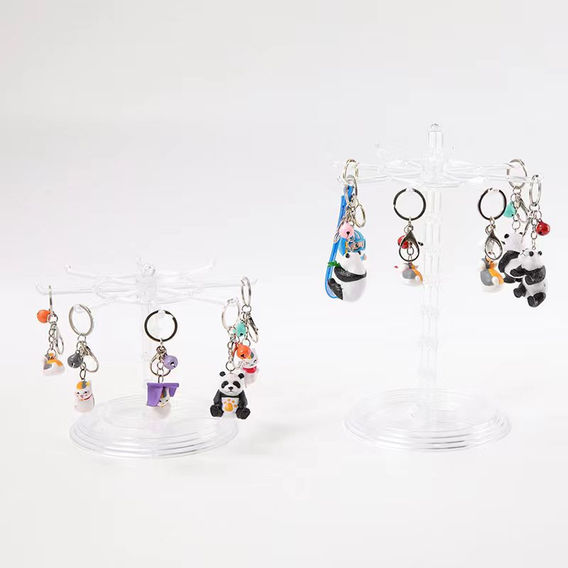 Picture of Key Chain Hanger Small Jewelry Small Pendant Display Rack Storage Rack Rotatable Rack Hair Ring Head Rope Desktop Finishing