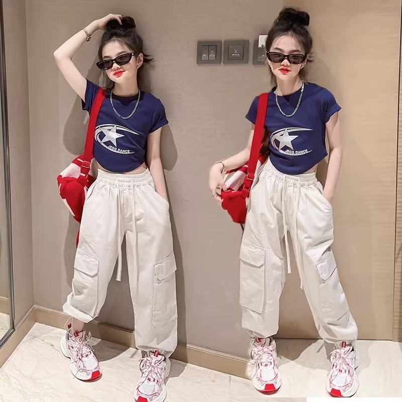 Girls' Crock Pants Summer 2024 New Children's Summer White Pants Girls' Summer Thin Quick-drying Trousers