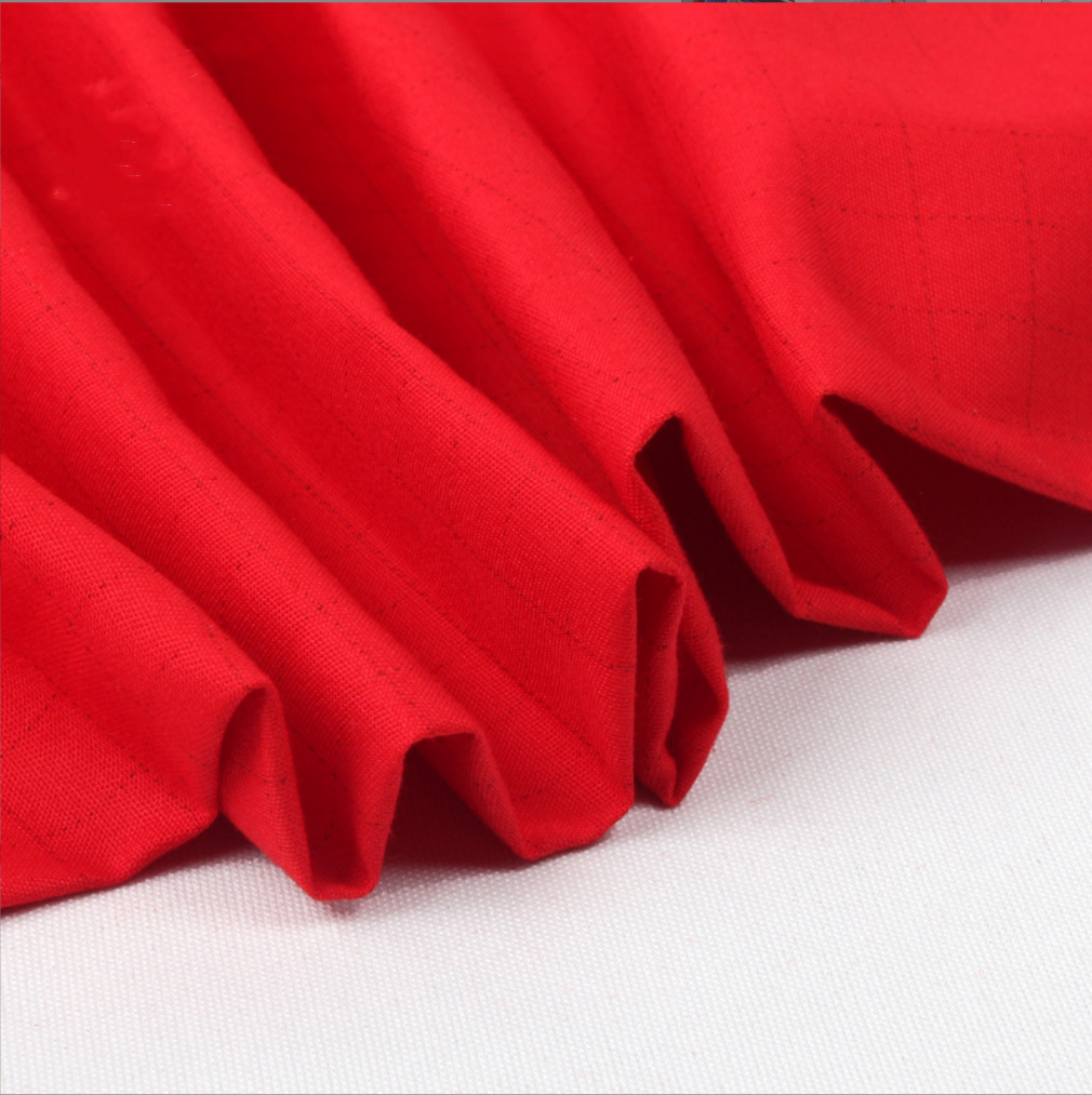 Picture of 100X53 dyed yarn card fabric tooling fabric antistatic polyester cotton stretch yarn card electrician tooling fabric