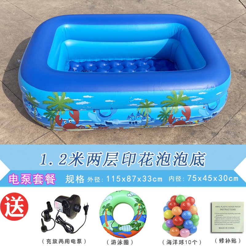Picture of Inflatable Swimming Pool for Children Thickened Household Extra Large Baby Baby Adult Bath Pool Foldable