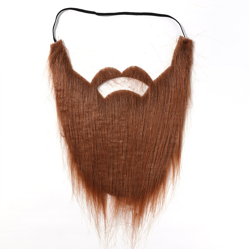 Picture of Amazon Halloween Beard Santa Claus Big Beard White Long Hair Black Big Beard Party Beard Dress up
