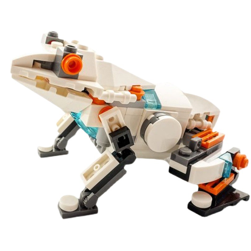 MOC Building Blocks Compatible with Lego Creative Animal Simulation Mecha Frog Model Assembled Educational Toys