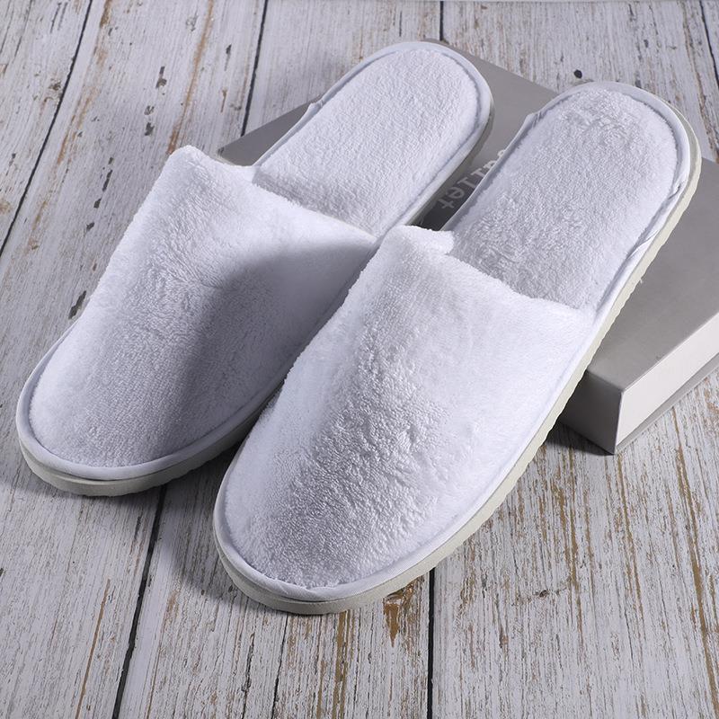 Picture of Hotel Slippers, Guesthouse and B&B Disposable Cotton Slippers, Winter Travel Home Hospitality, Thickeneded Non-Slip Logo Wholesale