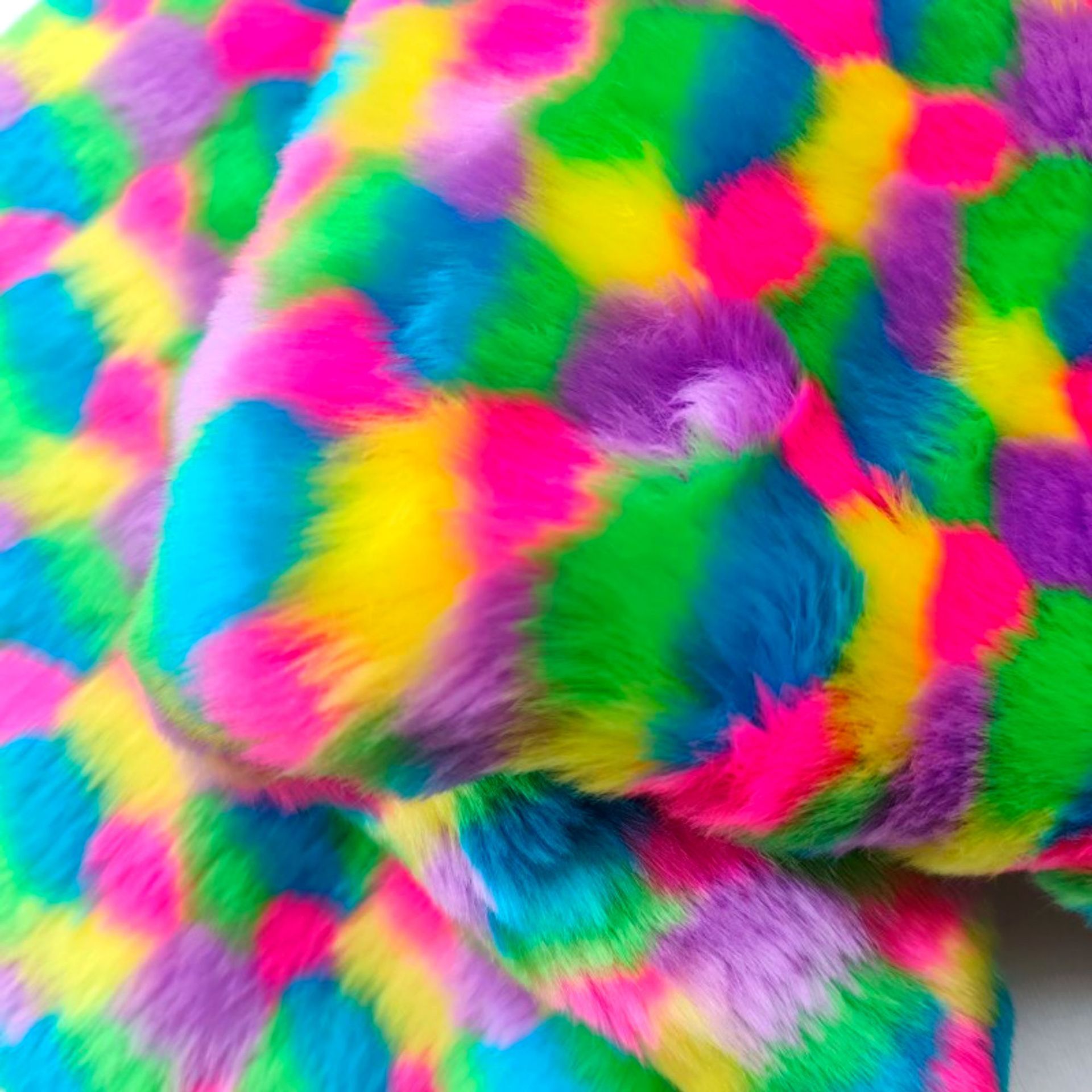 Picture of Five-Color Jacquard Colorful Plush Faux Rabbit Fur Artificial Fur Faux Fox Fur Shanghai-Style Fur Clothing Toy Fabric Blanket
