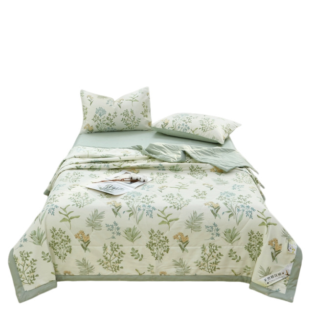 Picture of Class A Mother and Infant Grade Xinjiang Cotton Summer Cool Quilt Household Cotton Machine Washable Air-conditioning Quilt Summer Pure Cotton Single Thin Quilt