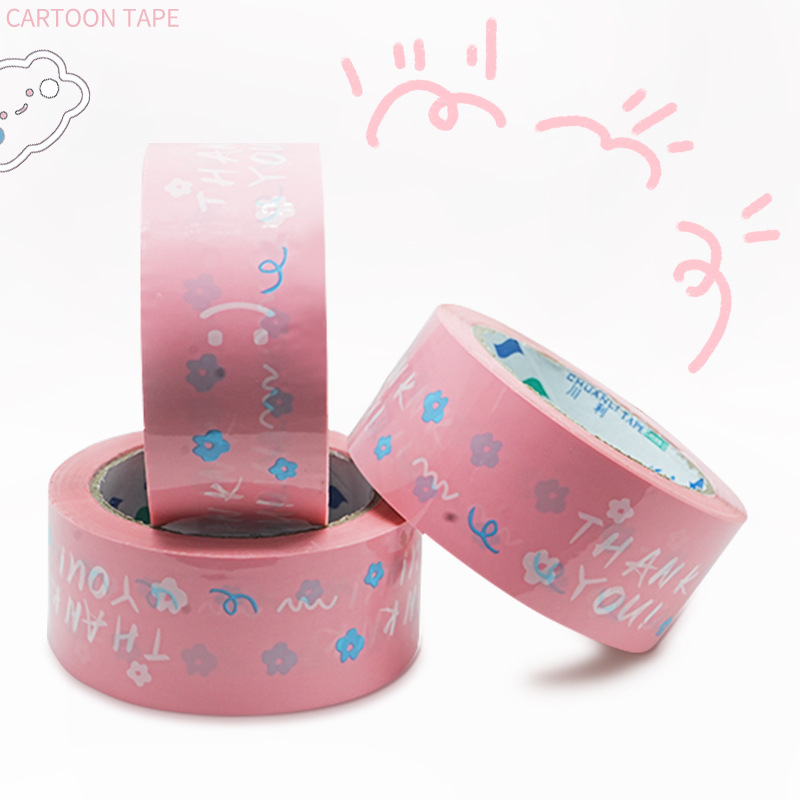 Picture of Tape manufacturers LOGO printing tape color bottom thankyou thanks to customers English printing tape personalized