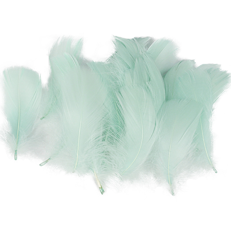 Picture of Special offer about 100 colored small floating feathers goose feather diy jewelry festival scene decoration filler feathers