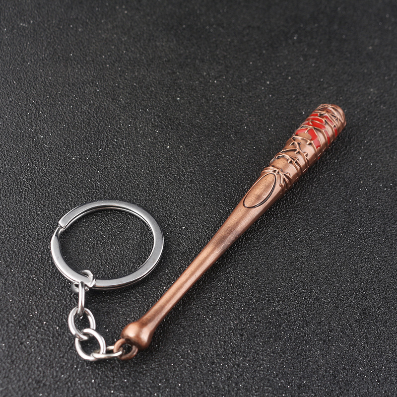 Picture of The Walking Dead Negan baseball bat Lucille baseball bat two-color keychain