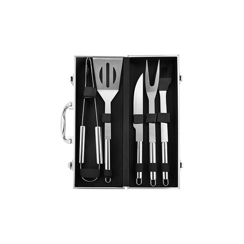 Picture of Amazon barbecue combination suit aluminum box Stainless Steel Grill suit bbq barbecue tool Grill combination