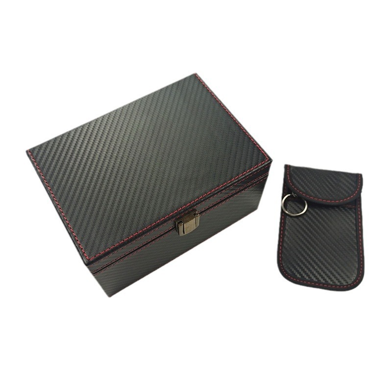 Picture of Cross-border carbon fiber shielding box + anti-theft key case wholesale Amazon popular RFID car security anti-theft box