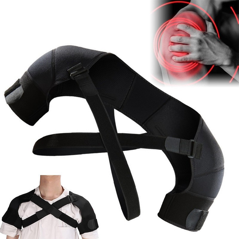 Cross-border New Sports Shoulder Protection Strap Double Shoulder Pressure Breathable Protective Back Protection Strap Two-way Adjustable Fitness Protector