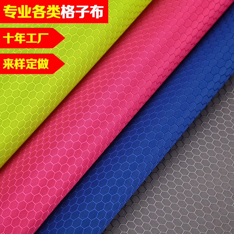 Waterproof Coated Football Plaid Oxford Cloth Diamond Plaid Luggage Backpack Fabric Pa Pu Pvc Picnic Mat Tent