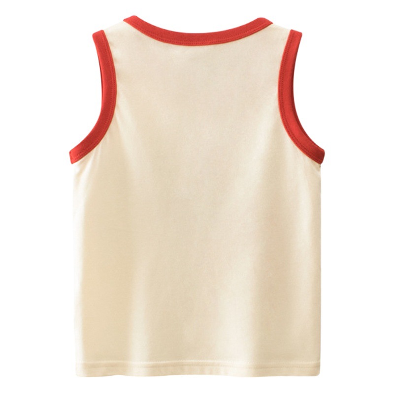 Picture of 27Kids Trendy Brand Kidsren's Clothing Cross-Border First-Hand Supply Kidsren's Vest Wholesale 2025 Summer Korean Style Baby Boy Clothes
